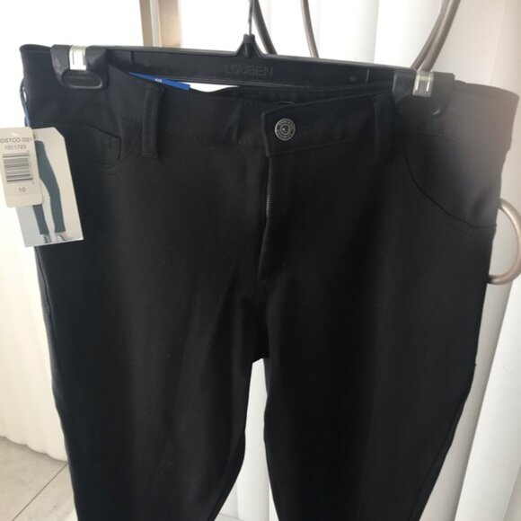 Santana NEW High Rise Boot Flare Stretch Jean style Pants Jeans Pockets Straight - Picture 3 of 8